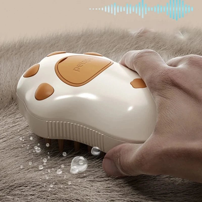 3 in 1 Steamy Pet Dog Brush Cat Steam Brush Electric Spray Cat Hair Brush Comb Massage Pet Grooming Tool Loose Hair Supplies - PawfectCo