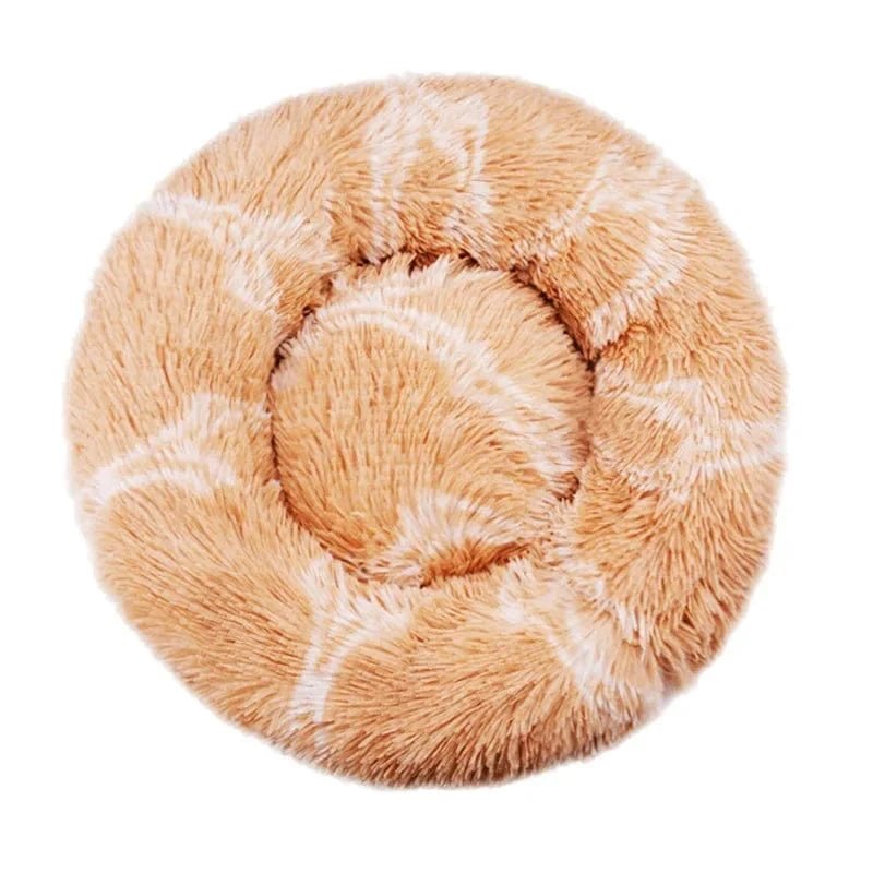 40 - 90cm Round Pet Bed for Large Dog Bed Super Soft Cat Bed Long Plush Dog House for Medium Dog House Winter Warm Sleeping - PawfectCo