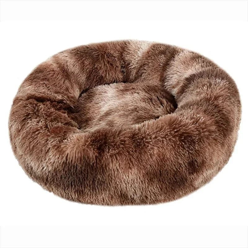 40 - 90cm Round Pet Bed for Large Dog Bed Super Soft Cat Bed Long Plush Dog House for Medium Dog House Winter Warm Sleeping - PawfectCo