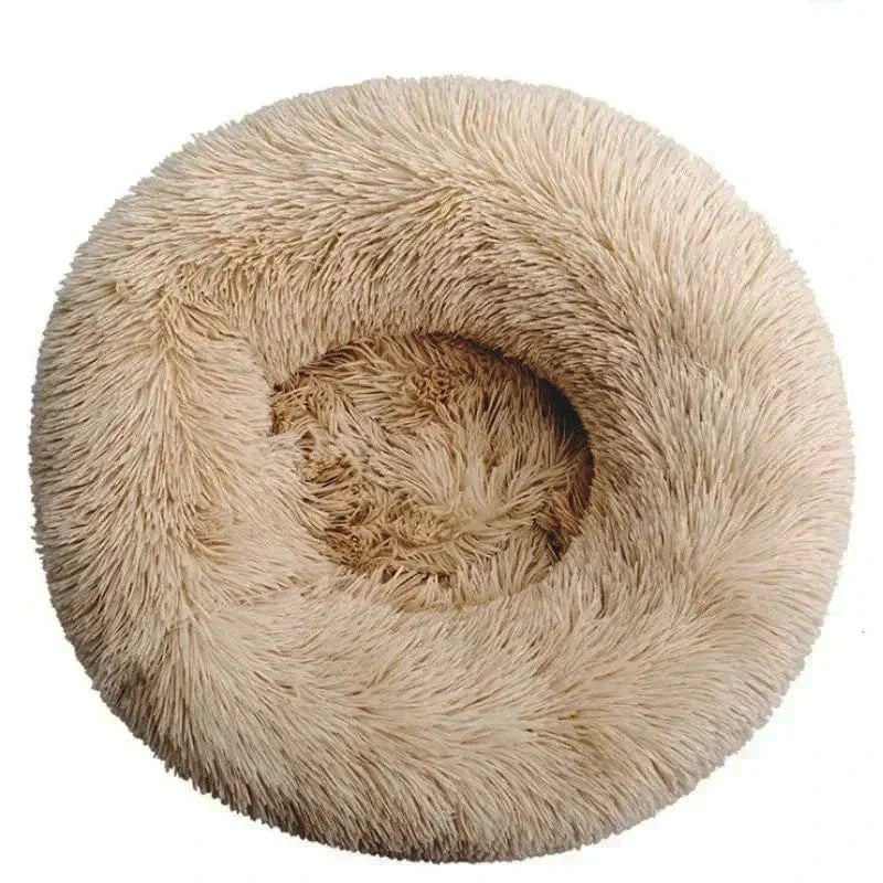 40 - 90cm Round Pet Bed for Large Dog Bed Super Soft Cat Bed Long Plush Dog House for Medium Dog House Winter Warm Sleeping - PawfectCo