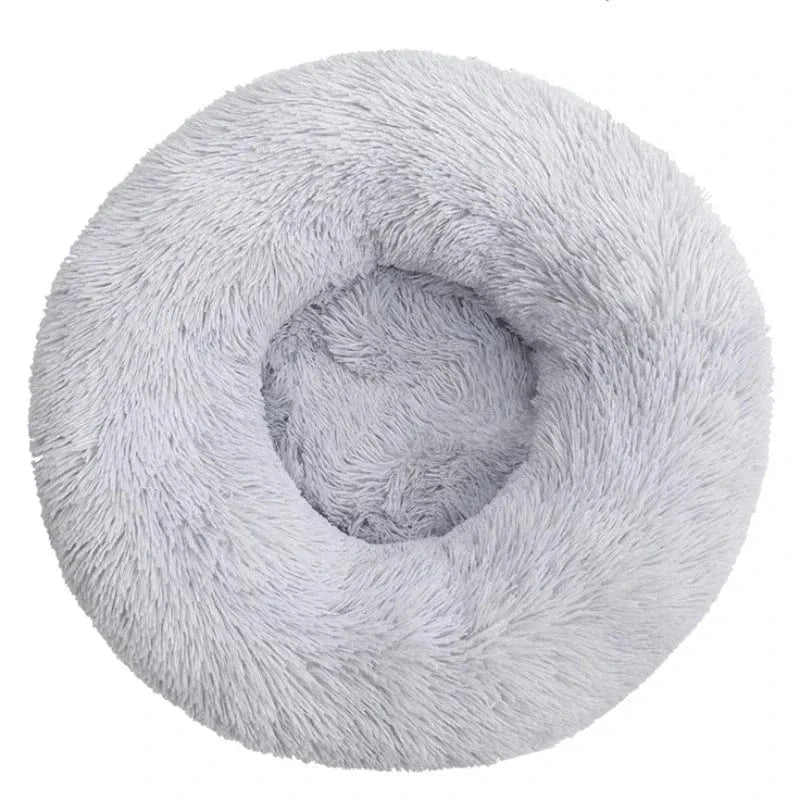 40 - 90cm Round Pet Bed for Large Dog Bed Super Soft Cat Bed Long Plush Dog House for Medium Dog House Winter Warm Sleeping - PawfectCo