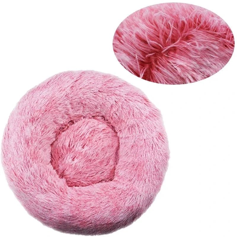 40 - 90cm Round Pet Bed for Large Dog Bed Super Soft Cat Bed Long Plush Dog House for Medium Dog House Winter Warm Sleeping - PawfectCo
