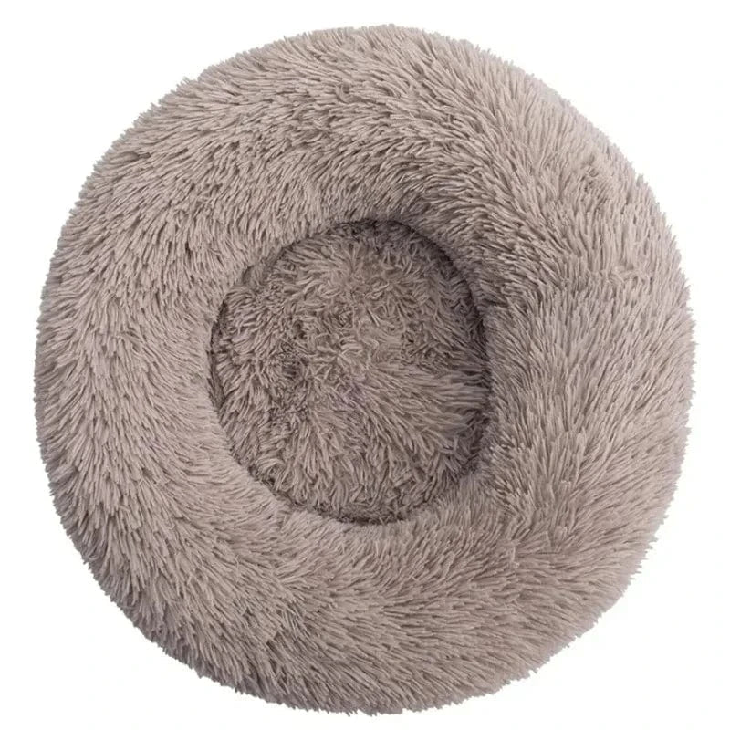 40 - 90cm Round Pet Bed for Large Dog Bed Super Soft Cat Bed Long Plush Dog House for Medium Dog House Winter Warm Sleeping - PawfectCo