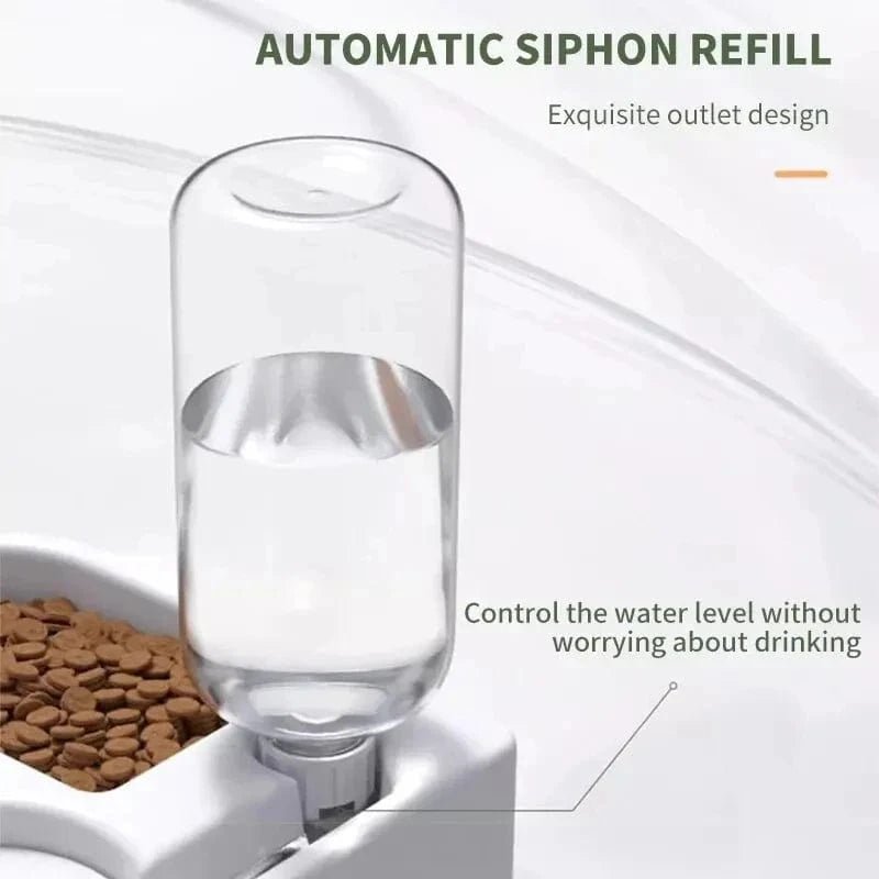 Automatic Drinking Love Pet Bowl Moisture - proof Cat Bowl Dog Basin Dual - use Multi - functional Drinking And Feeding - PawfectCo