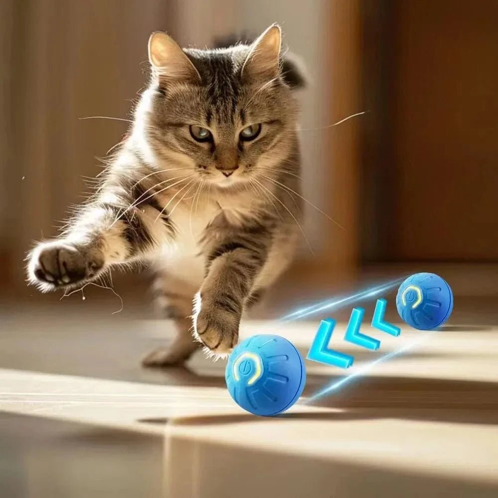 Automatic Moving Dog Toy Ball Smart USB Jumping Rotating Interactive Dog Chew Toy Ball for Puppy Ball Toys - PawfectCo