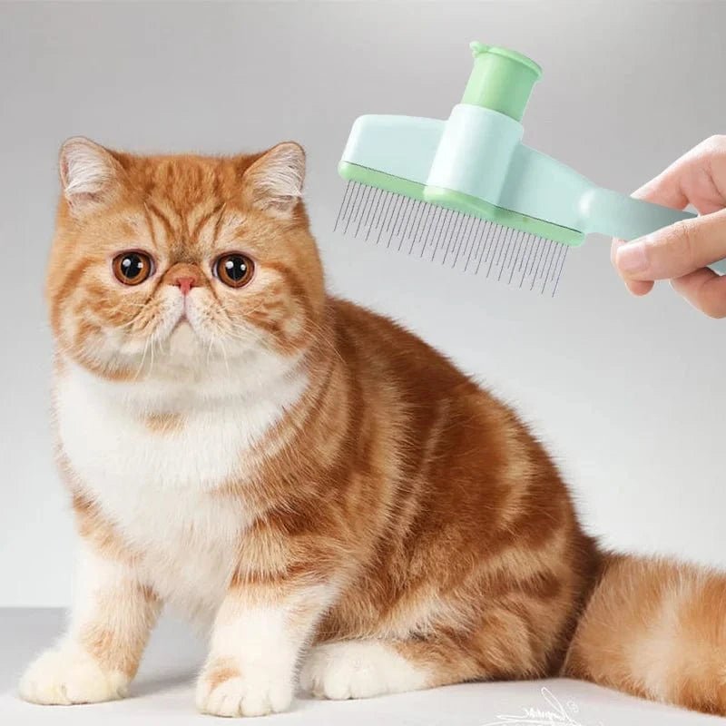 Cat Grooming Massage Brush Pet Comb Professional Open Knot Pet Hair Removal Brush Durable kitten comb Pet Accessories - PawfectCo