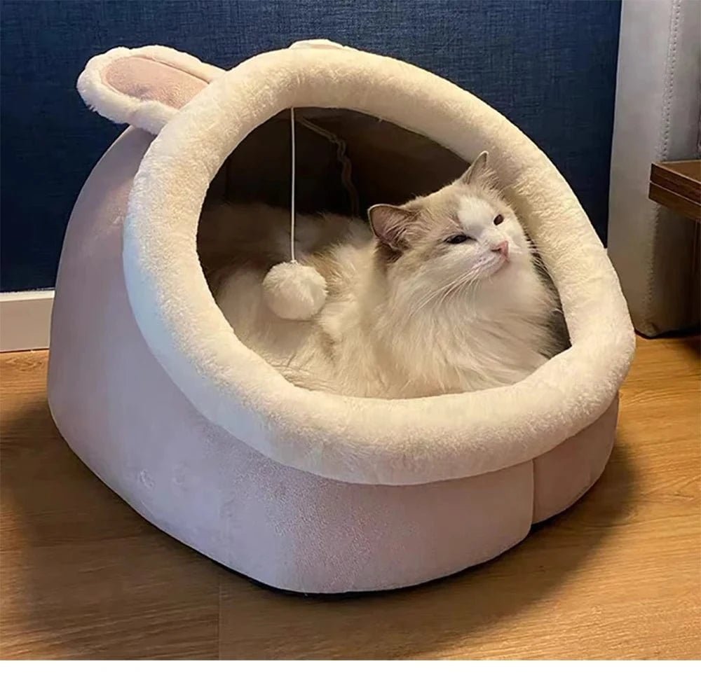 Deep Sleep Cat Bed Cartoon Pet Bed Foldable Removable Washable Pet Sleeping Bed for Small Dog Mat Bag Cave Cats Bed - PawfectCo