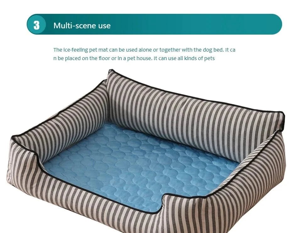 Dog Cooling Mat Summer Pet Cold Bed Extra Large For Small Big Dogs Pet Accessories Cat Durable Blanket Sofa Cat Ice Pad Blanket - PawfectCo