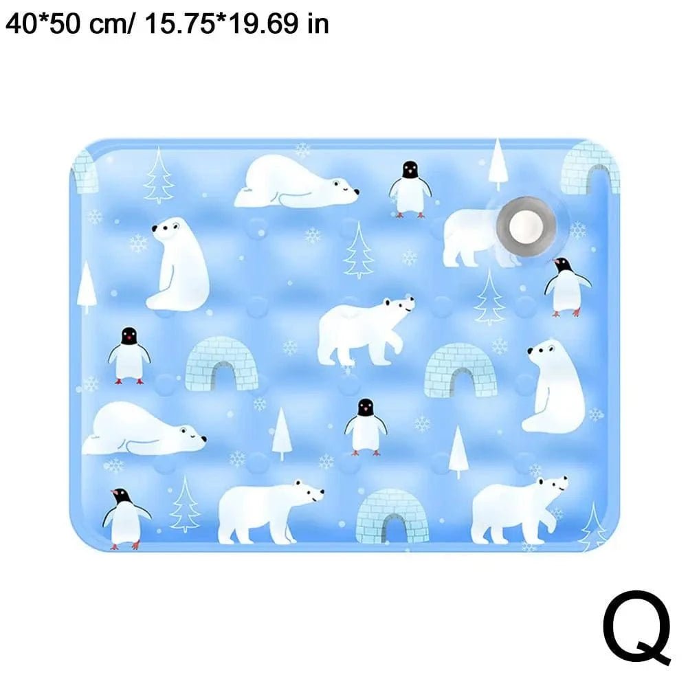 Dog Cooling Mat Summer Portable Pet Cool Pad Summer Ice Cool Comfort Water Durable Sofa Blanket For Small Medium Large Dogs Cats - PawfectCo