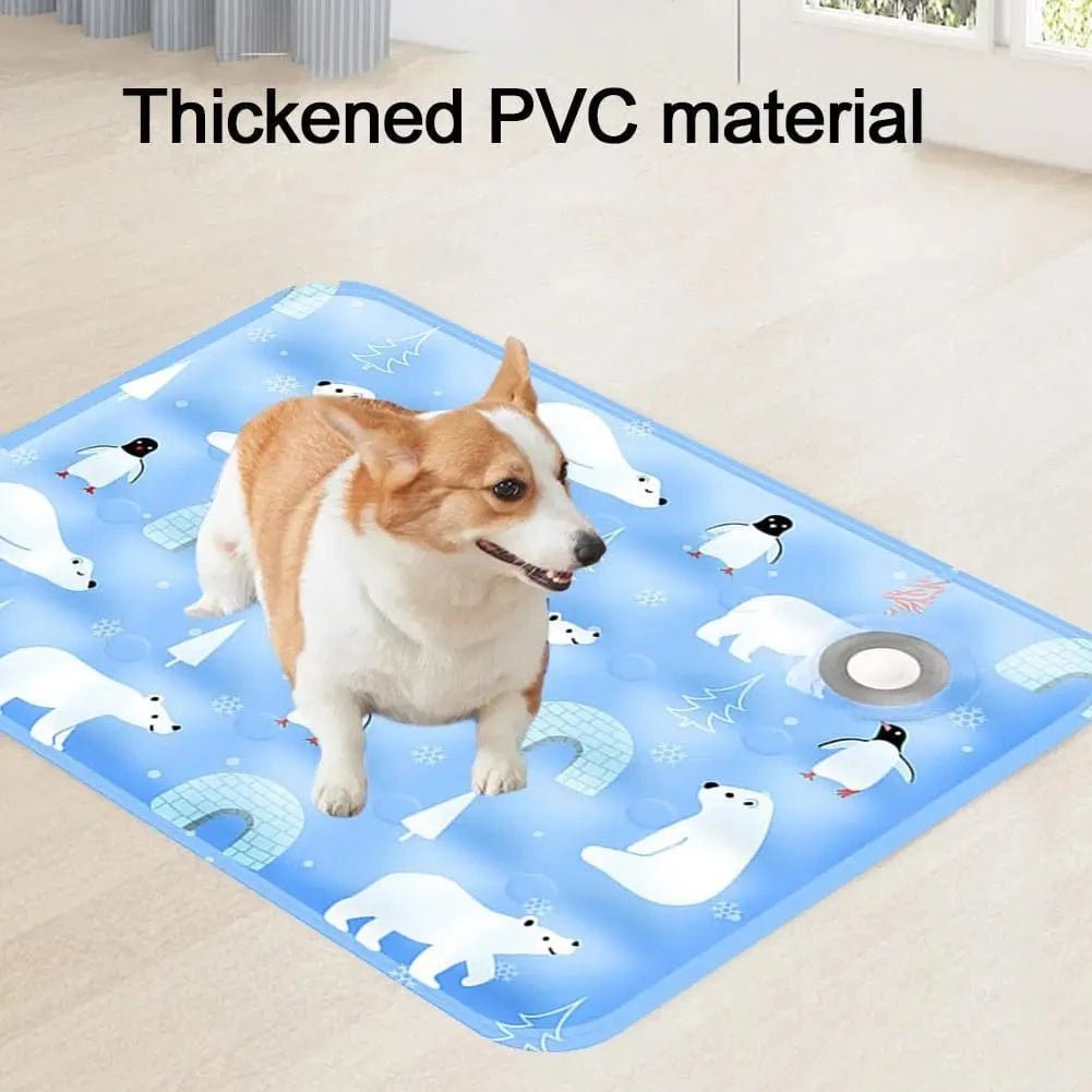 Dog Cooling Mat Summer Portable Pet Cool Pad Summer Ice Cool Comfort Water Durable Sofa Blanket For Small Medium Large Dogs Cats - PawfectCo