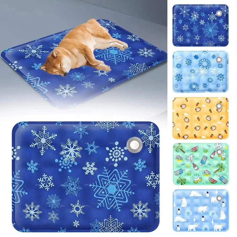Dog Cooling Mat Summer Portable Pet Cool Pad Summer Ice Cool Comfort Water Durable Sofa Blanket For Small Medium Large Dogs Cats - PawfectCo