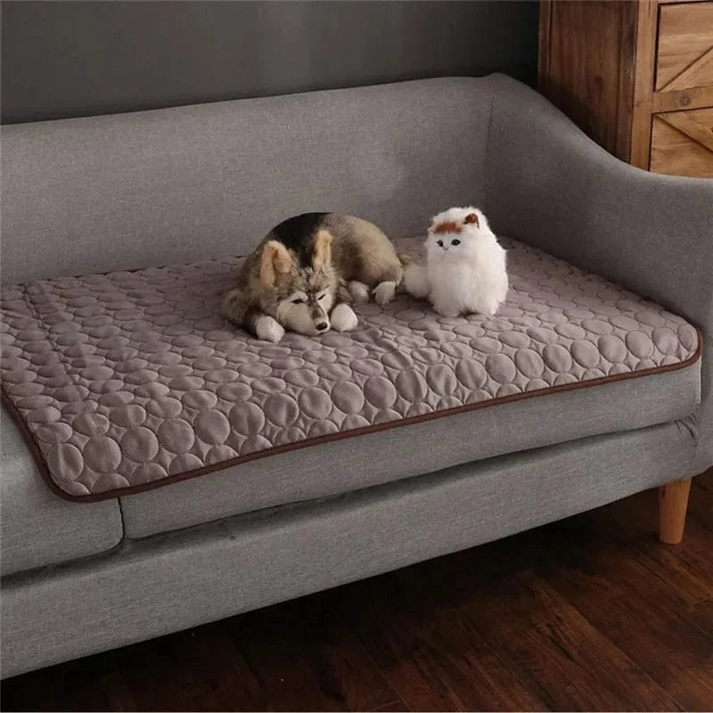 Dog Mat Cooling Summer Pad Mat For Dogs Cat Blanket Sofa Breathable Pet Dog Bed Summer Washable For Small Medium Large Dogs Car - PawfectCo