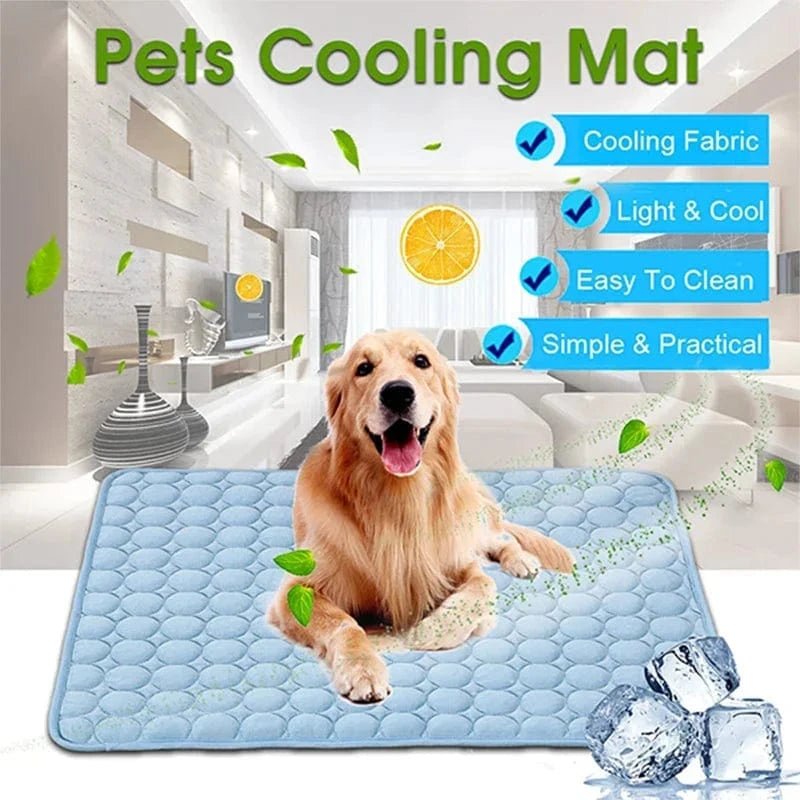 Dog Mat Cooling Summer Pad Mat For Dogs Cat Blanket Sofa Breathable Pet Dog Bed Summer Washable For Small Medium Large Dogs Car - PawfectCo