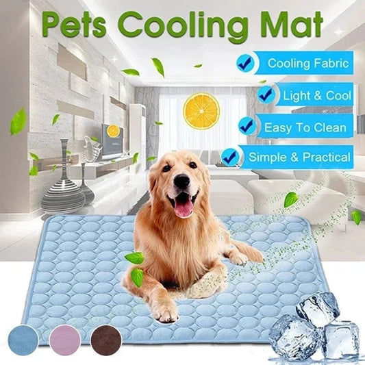 Dog Mat Cooling Summer Pad Mat For Dogs Cat Blanket Sofa Breathable Pet Dog Bed Summer Washable For Small Medium Large Dogs Car - PawfectCo