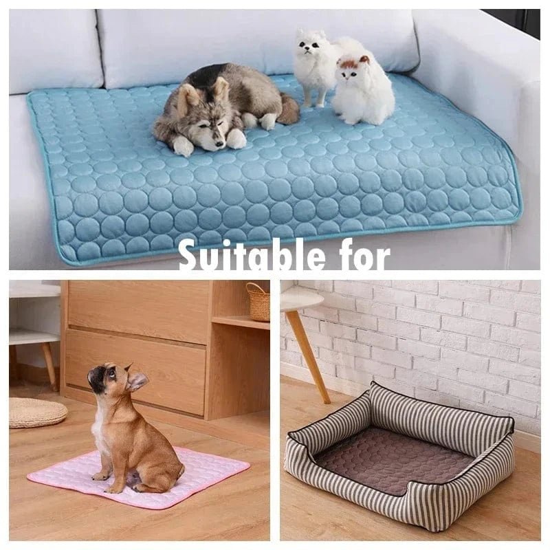 Dog Mat Cooling Summer Pad Mat For Dogs Cat Blanket Sofa Breathable Pet Dog Bed Summer Washable For Small Medium Large Dogs Car - PawfectCo