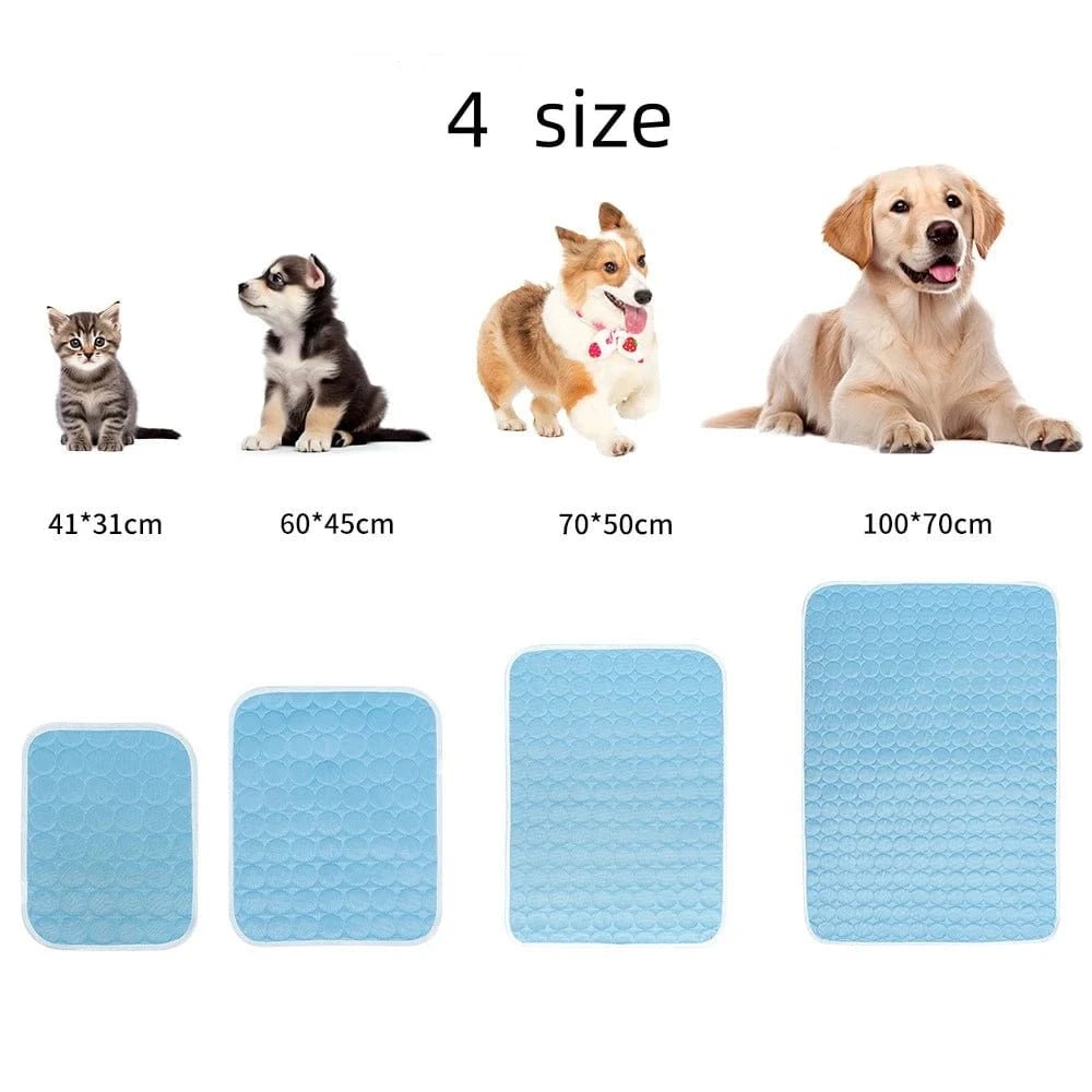 Dog Mat Cooling Summer Pad Mat For Dogs Cat Blanket Sofa Breathable Pet Dog Bed Summer Washable For Small Medium Large Dogs - PawfectCo