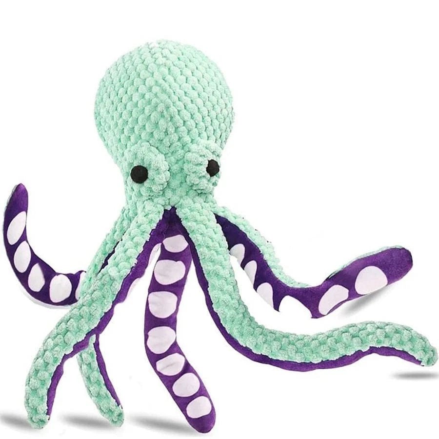 Dog pet plush octopus toy interactive sound anti - demolition home large and small dog boredom companion toy - PawfectCo