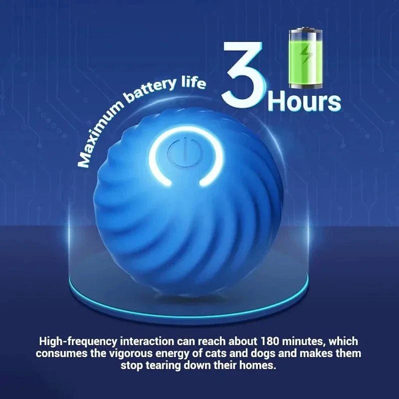 Dog Toy Ball Automatic Moving Bouncing Rolling Ball USB Smart puppy Interactive Dog Chew Toy Ball - PawfectCo