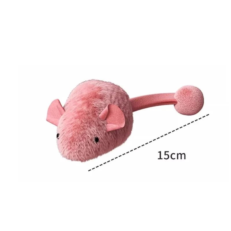 Interactive Plush Mouse Cat Toys Simulation Mice Kitten Self - Playing Plush Toys Indoor Pet Cats Chew Toy - PawfectCo