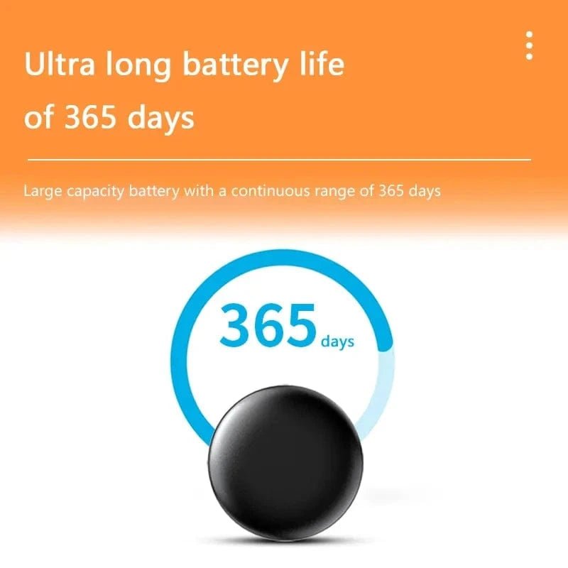 Mini GPS Locator AntiLost Alarm Wallet Keychain Smart Tag Bluetooth - Compatible Tracer Keychain Dog Pet Child Tracker Key Finder - PawfectCo