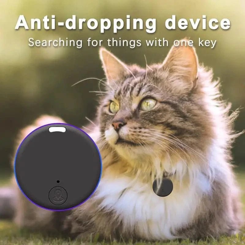 Mini GPS Locator AntiLost Alarm Wallet Keychain Smart Tag Bluetooth - Compatible Tracer Keychain Dog Pet Child Tracker Key Finder - PawfectCo