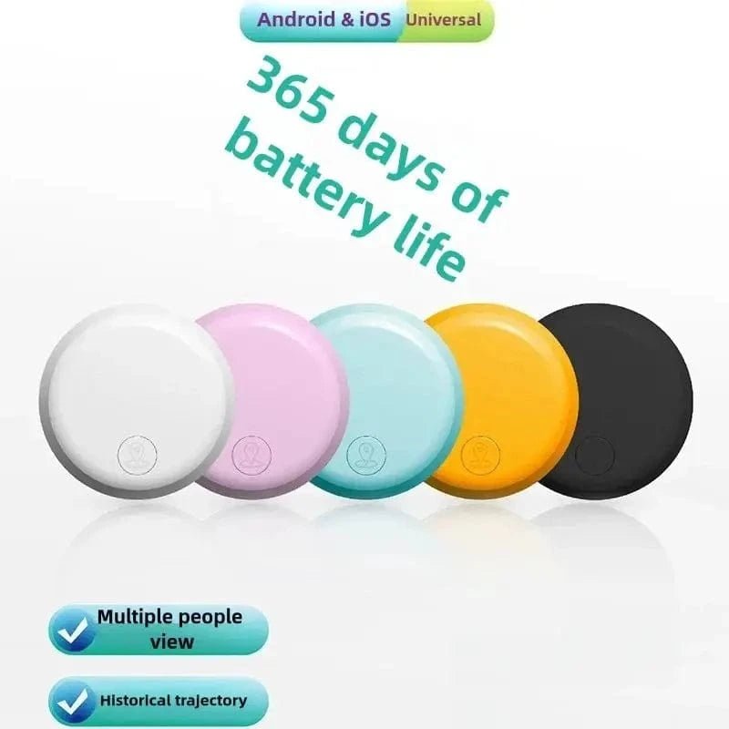 Mini GPS Locator AntiLost Alarm Wallet Keychain Smart Tag Bluetooth - Compatible Tracer Keychain Dog Pet Child Tracker Key Finder - PawfectCo