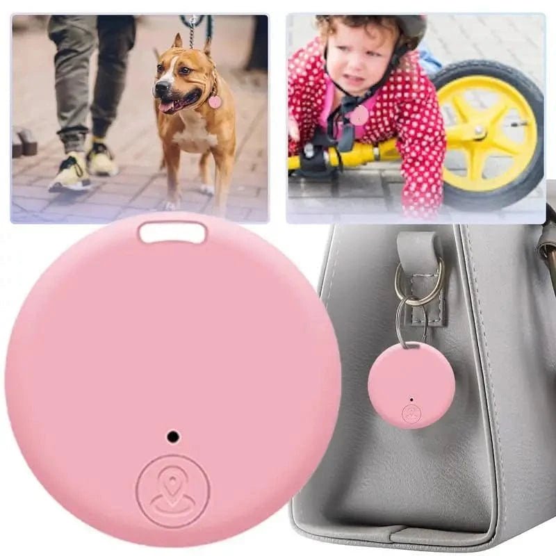 Mini GPS Locator AntiLost Alarm Wallet Keychain Smart Tag Bluetooth - Compatible Tracer Keychain Dog Pet Child Tracker Key Finder - PawfectCo