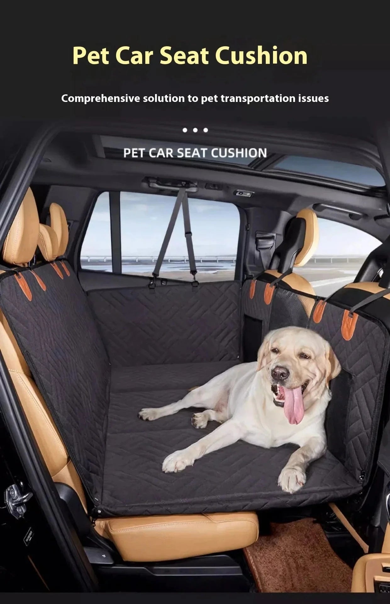 Pet Car Pad Load - bearing Car Pet Mat Dog Travel Hammock Rear Seat Pad Bed - PawfectCo