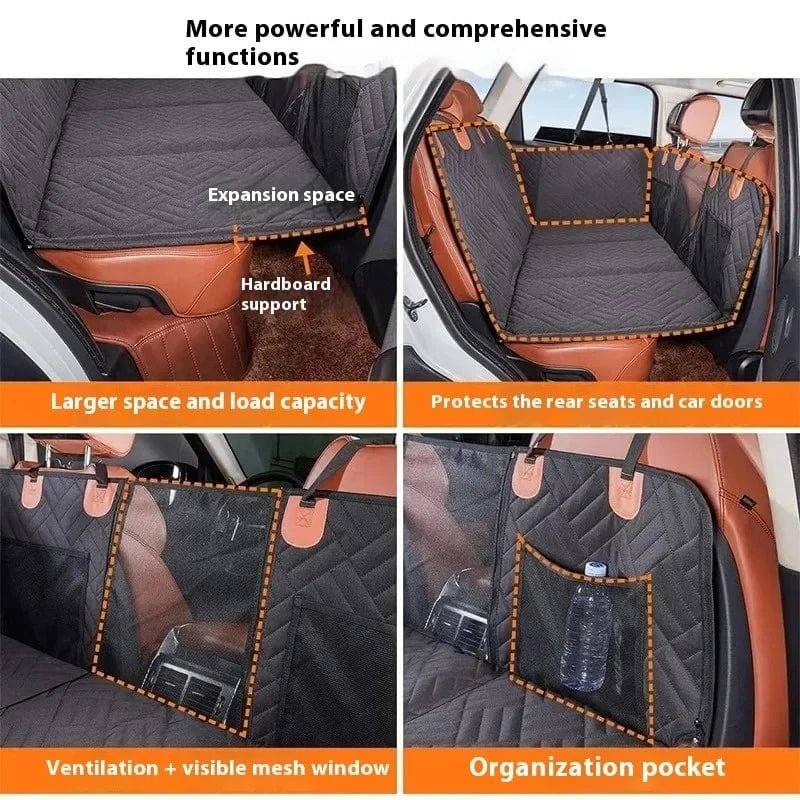 Pet Car Pad Load - bearing Car Pet Mat Dog Travel Hammock Rear Seat Pad Bed - PawfectCo