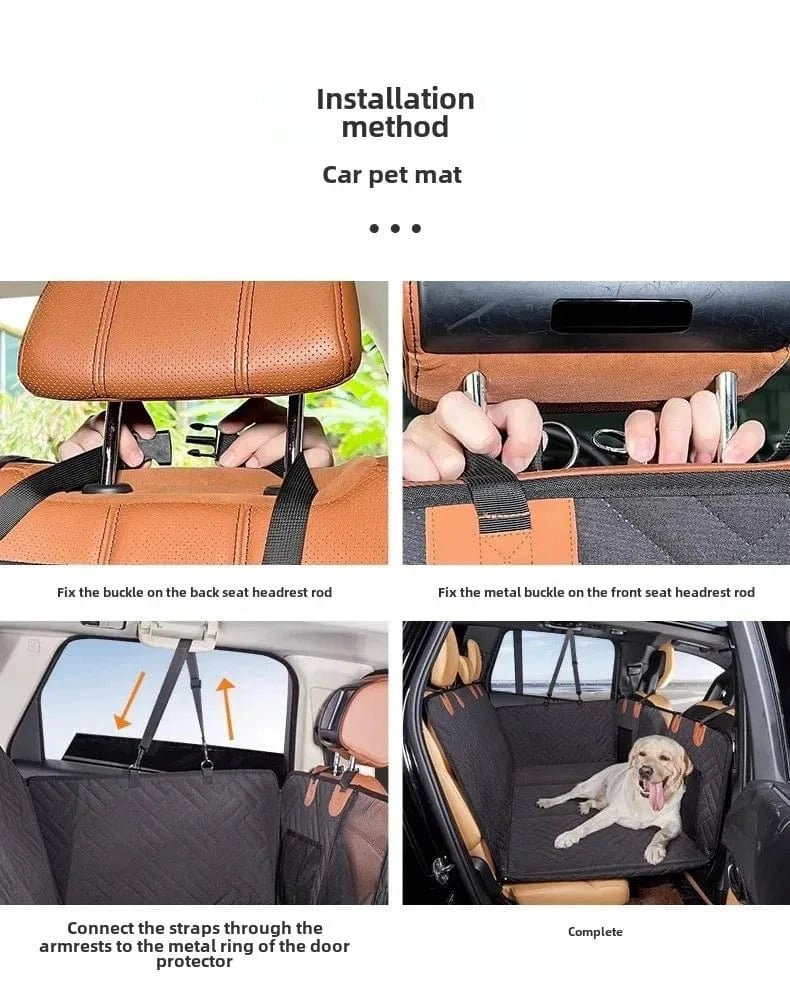 Pet Car Pad Load - bearing Car Pet Mat Dog Travel Hammock Rear Seat Pad Bed - PawfectCo