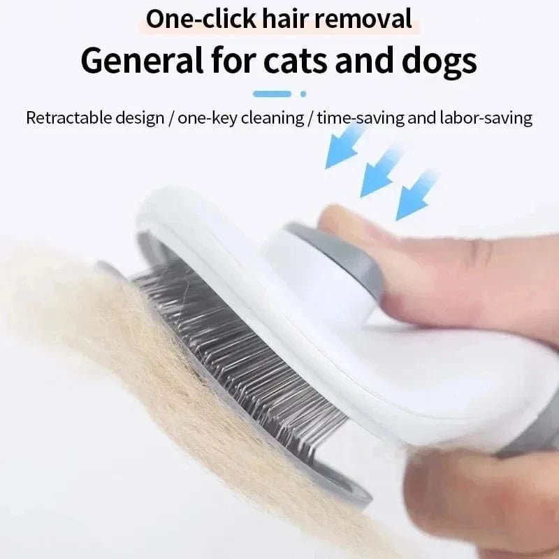 Pet Dog Brush Cat Comb Self Cleaning Pet Hair Remover Brush For Dogs Cats Grooming Tools Pets Dematting Comb Dogs Accessories - PawfectCo