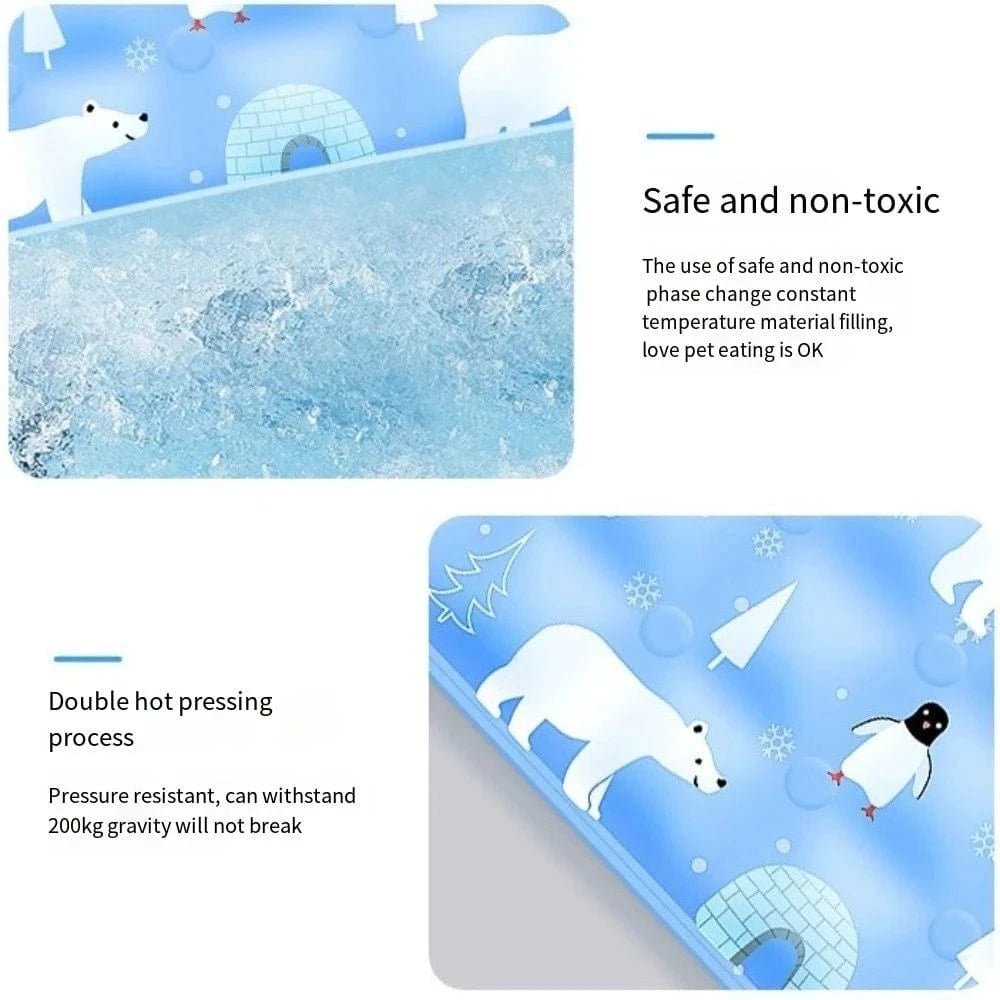 Pet ice mat summer cooling cat cool pad dog ice bed dormitory sofa mat computer cooling pad camping pad - PawfectCo