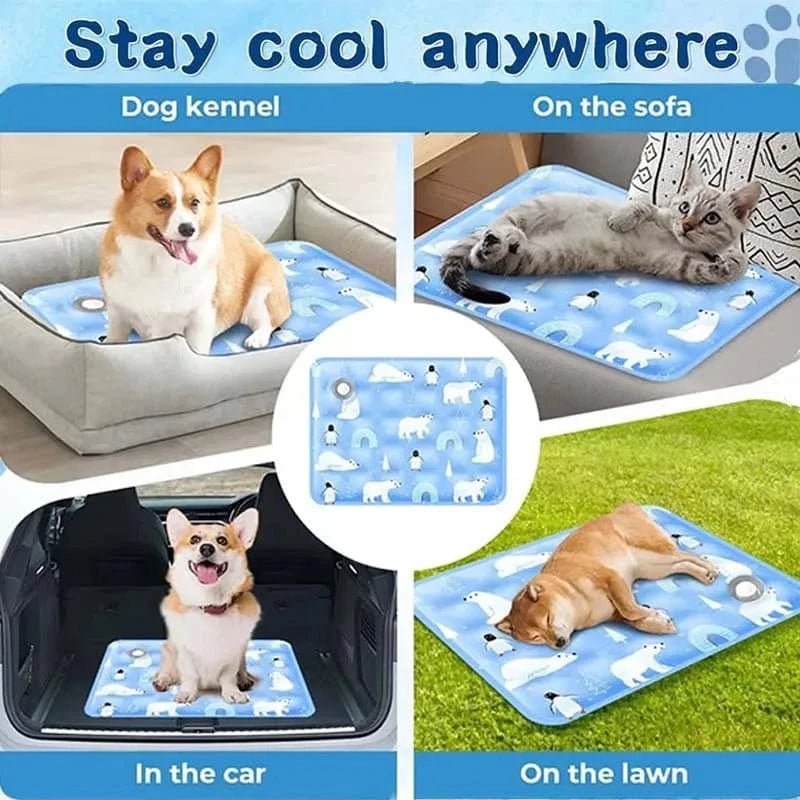 Pet ice mat summer cooling cat cool pad dog ice bed dormitory sofa mat computer cooling pad camping pad - PawfectCo