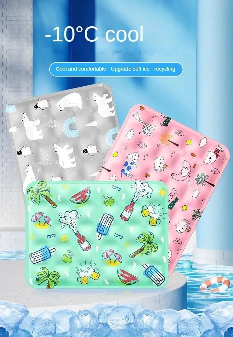 Pet Ice Pad Summer Dog Cooler Pad Breathable Cat Cooling Ice Pad Large Dog Sleeping Pet Ice Pad Sleeping Pad Summer Cooling Pad - PawfectCo