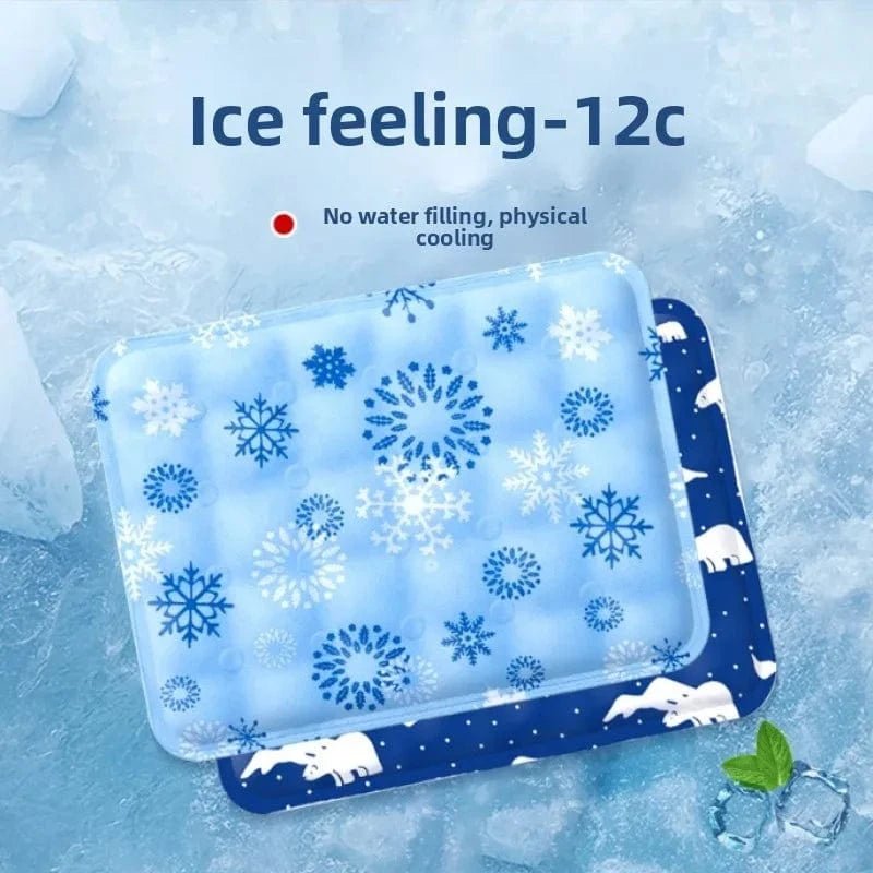 Pet Ice Pad Summer Dog Cooler Pad Breathable Cat Cooling Ice Pad Large Dog Sleeping Pet Ice Pad Sleeping Pad Summer Cooling Pad - PawfectCo