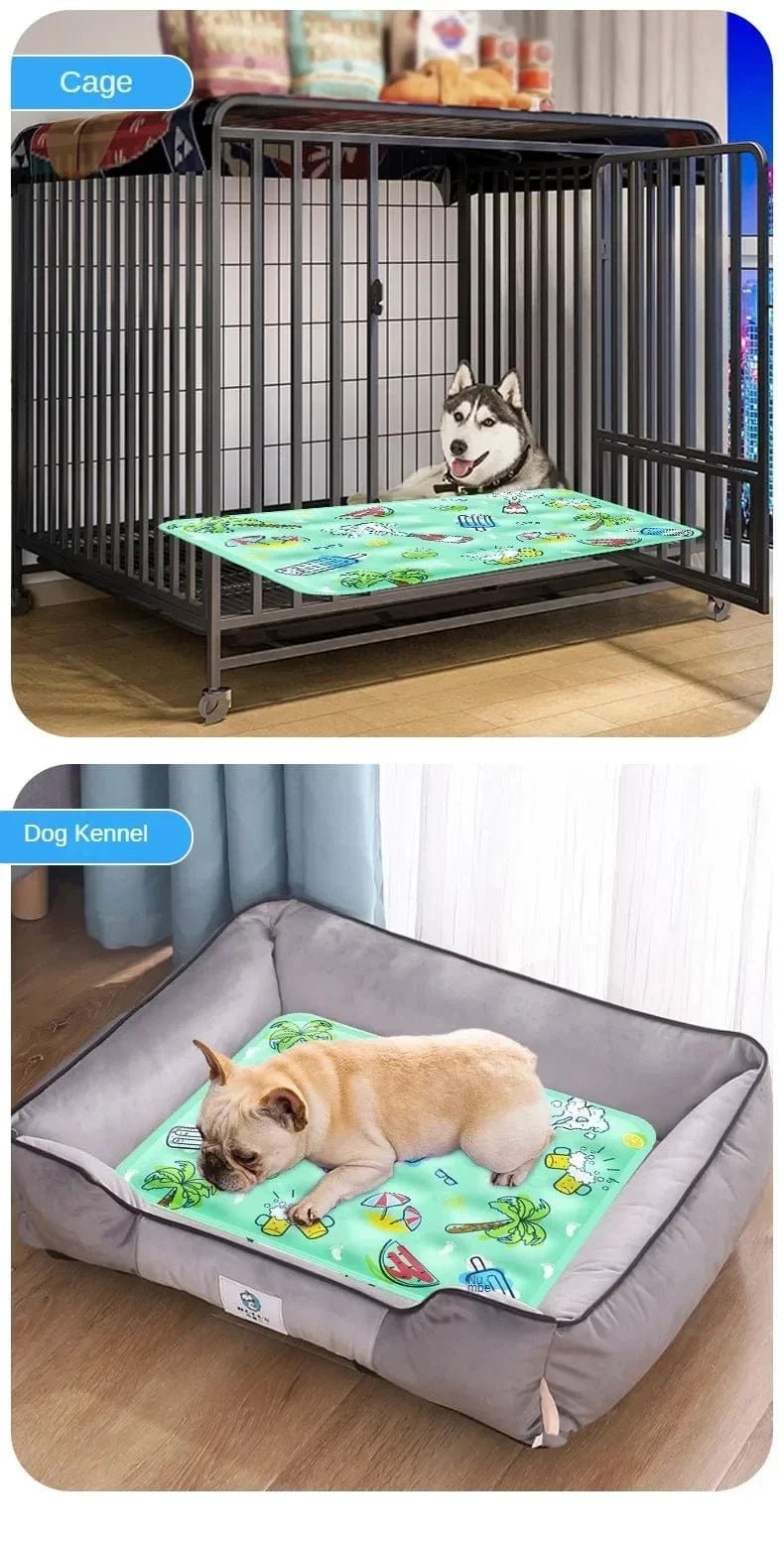Pet Ice Pad Summer Dog Cooler Pad Breathable Cat Cooling Ice Pad Large Dog Sleeping Pet Ice Pad Sleeping Pad Summer Cooling Pad - PawfectCo