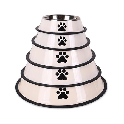 1PC Stainless Steel Pet Bowl Cat Bowl Dog Food Bowl Multi - Specification Anti - fall Food Bowl Food Bowl Feeding Pet Supplies - PawfectCo