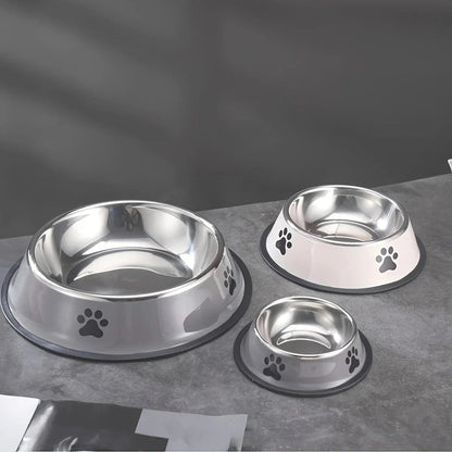 1PC Stainless Steel Pet Bowl Cat Bowl Dog Food Bowl Multi - Specification Anti - fall Food Bowl Food Bowl Feeding Pet Supplies - PawfectCo