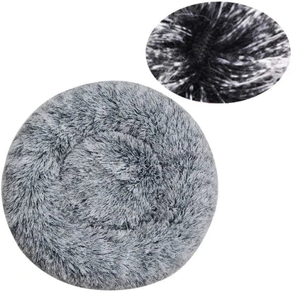 40 - 90cm Round Pet Bed for Large Dog Bed Super Soft Cat Bed Long Plush Dog House for Medium Dog House Winter Warm Sleeping - PawfectCo