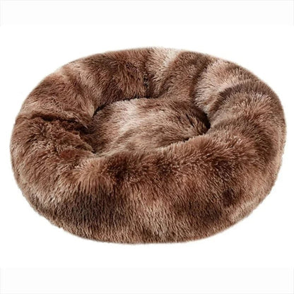 40 - 90cm Round Pet Bed for Large Dog Bed Super Soft Cat Bed Long Plush Dog House for Medium Dog House Winter Warm Sleeping - PawfectCo