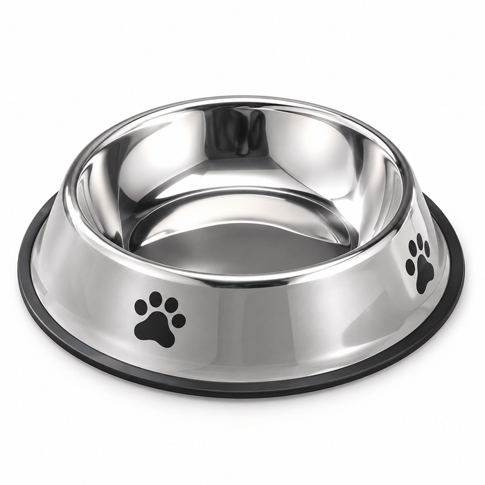 Anti-Slip Stainless Steel Pet Food & Water Bowl for Cats & Dogs - PawfectCo