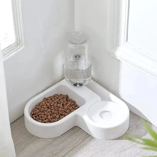Automatic Drinking Love Pet Bowl Moisture - proof Cat Bowl Dog Basin Dual - use Multi - functional Drinking And Feeding - PawfectCo