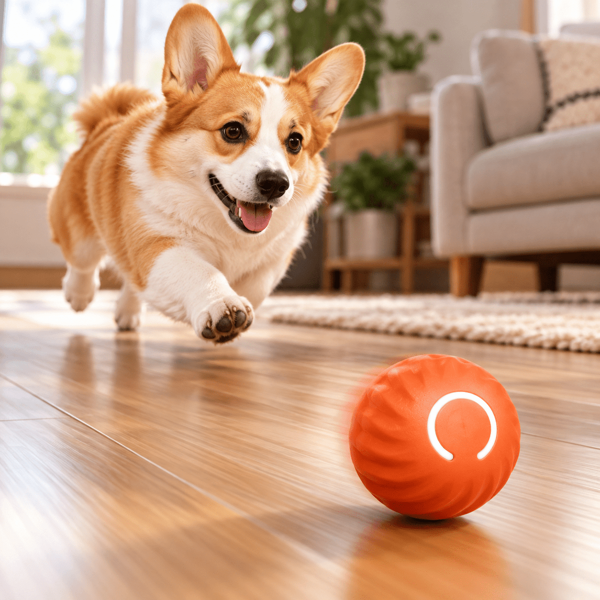 Automatic Moving Dog Ball Toy for Interactive Indoor Play - PawfectCo