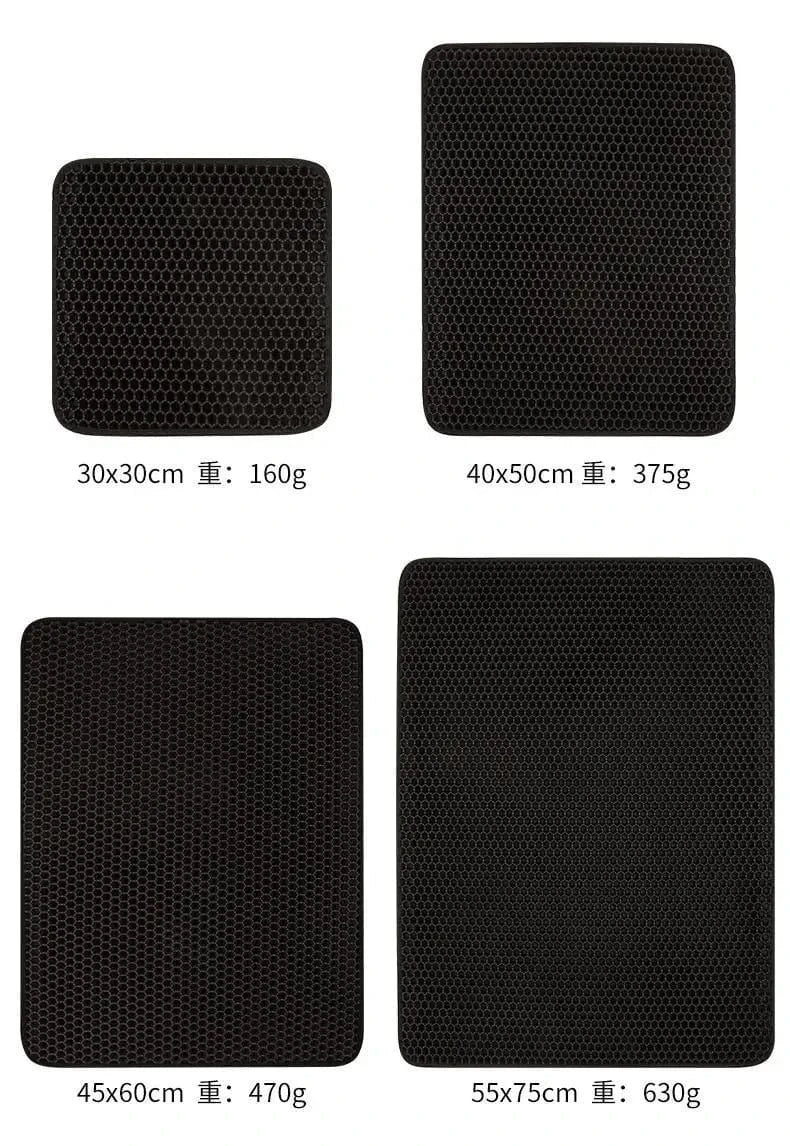 Cat Litter Mat With Gift Double Layer Waterproof Pet Litter Box Mat Non - slip Sand Cat Pad Washable Bed Mat Clean Pad Products - PawfectCo