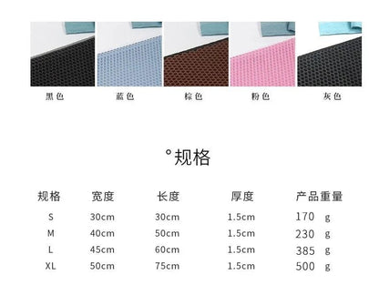Cat Litter Mat With Gift Double Layer Waterproof Pet Litter Box Mat Non - slip Sand Cat Pad Washable Bed Mat Clean Pad Products - PawfectCo