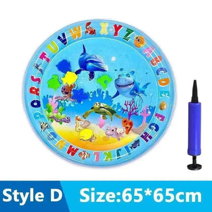 Cats Sensory Water Play Mat With Fish Thickened Inflatable Water Bed Dog Pet Play Sensory Toy Water For Pet Play Interactive Fun - PawfectCo