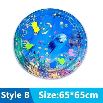 Cats Sensory Water Play Mat With Fish Thickened Inflatable Water Bed Dog Pet Play Sensory Toy Water For Pet Play Interactive Fun - PawfectCo