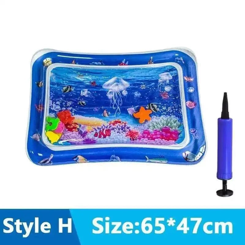Cats Sensory Water Play Mat With Fish Thickened Inflatable Water Bed Dog Pet Play Sensory Toy Water For Pet Play Interactive Fun - PawfectCo