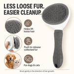 Dog & Cat Self-Cleaning Brush for Loose Hair & Coat Care - PawfectCo