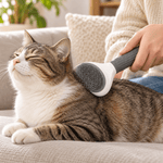 Dog & Cat Self-Cleaning Brush for Loose Hair & Coat Care - PawfectCo